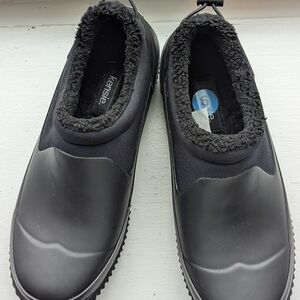 Kensie Black Winter Rain Boots with Cozy Lining